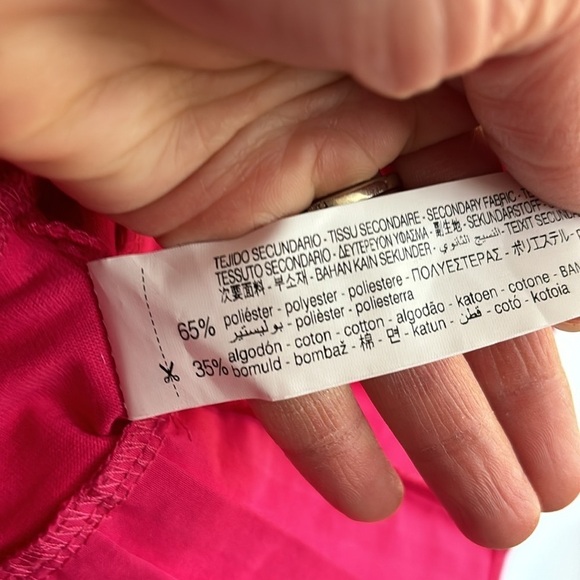 Zara Hot Pink Pleated Ruffle Blouse - Picture 3 of 4